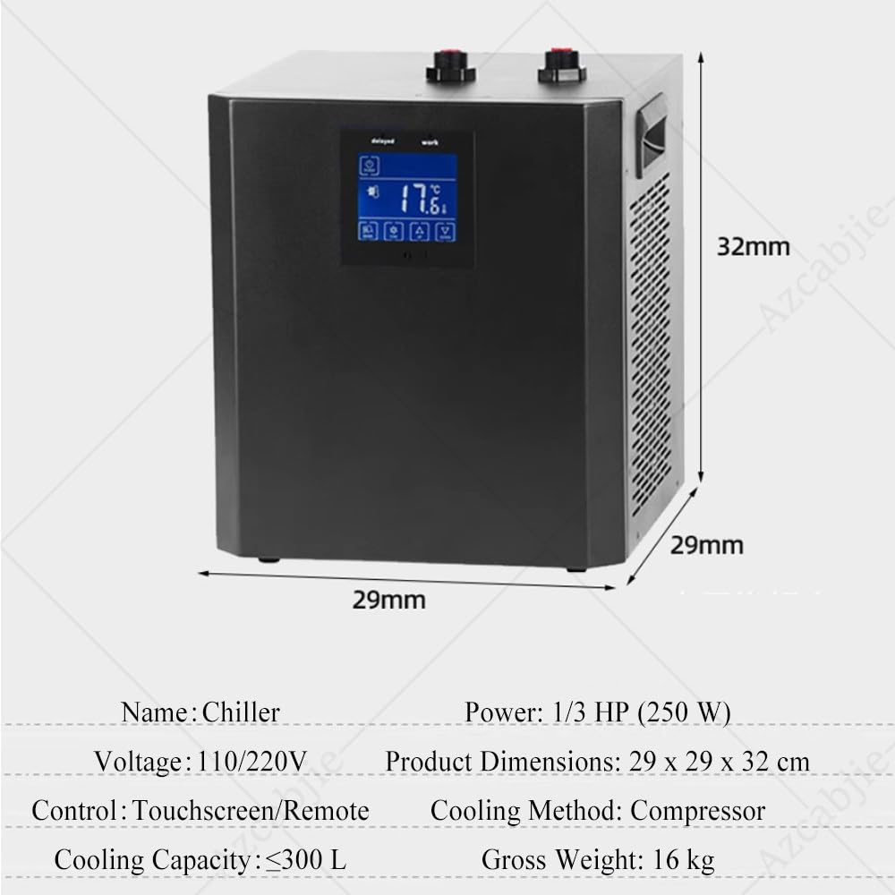 250w Enfriador De Baño De Hielo Silencioso | Compresor 600w,Enfriamiento Rápido,Control Remoto,Filtro Algodón,Refrigeración Por Ventilador,Para Interiores Y Exteriores