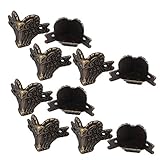 New Lon0167 Gift Box Featured Jewelry Case Metal reliable efficacy Ram Shape Corner Protector Bronze Tone 10pcs(id:59a b5 a2 043)