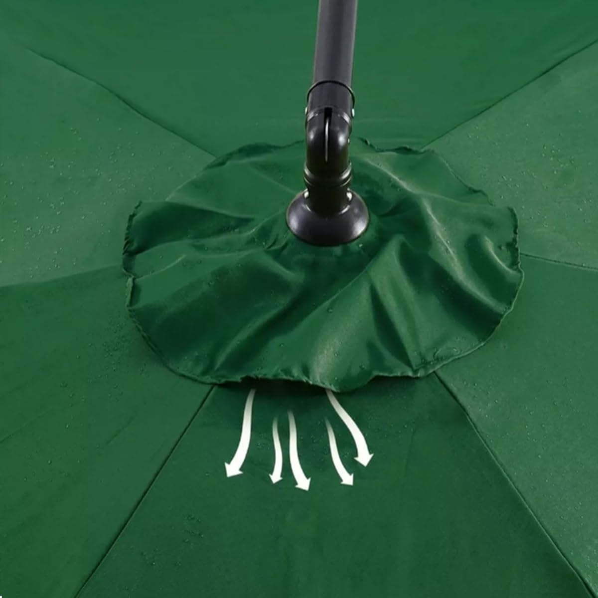 Toile de Remplacement for Parasol 8 Baleines 3m/3.5m/4m Housse de Parasol Déporté et Centre,Tissu Polyester avec Protection UV,Imperméable,Auvent de Terrasse et Jardin