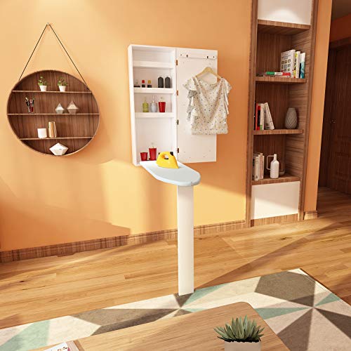 irene inevent Ironing Board Cabinet, Wall Mount Built-in Cabinet, Multi-Function Wall Mount Ironing
