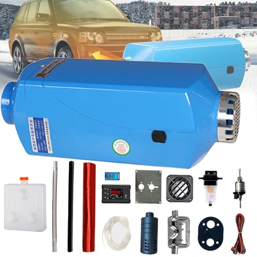 Feiphla Calefactor Diesel 8kw, 12v/24v, Mando A Distancia Bluetooth, Panel De Control LCD, Calefactor Diesel De Alta Eficiencia para Coche Y Uso Interior Camiones,24V