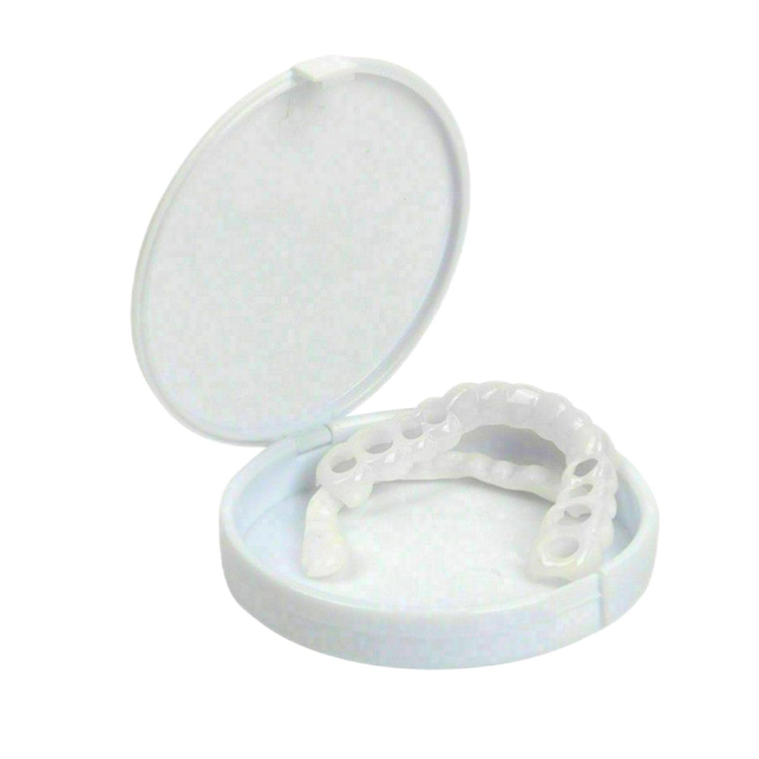 ZMOOPE 10 Pairs Instant Veneers Fake Teeth, Top and Bottom Temporary Smile Cosmetic Teeth Comfort Fit Denture Teeth Cosmetic Sticker