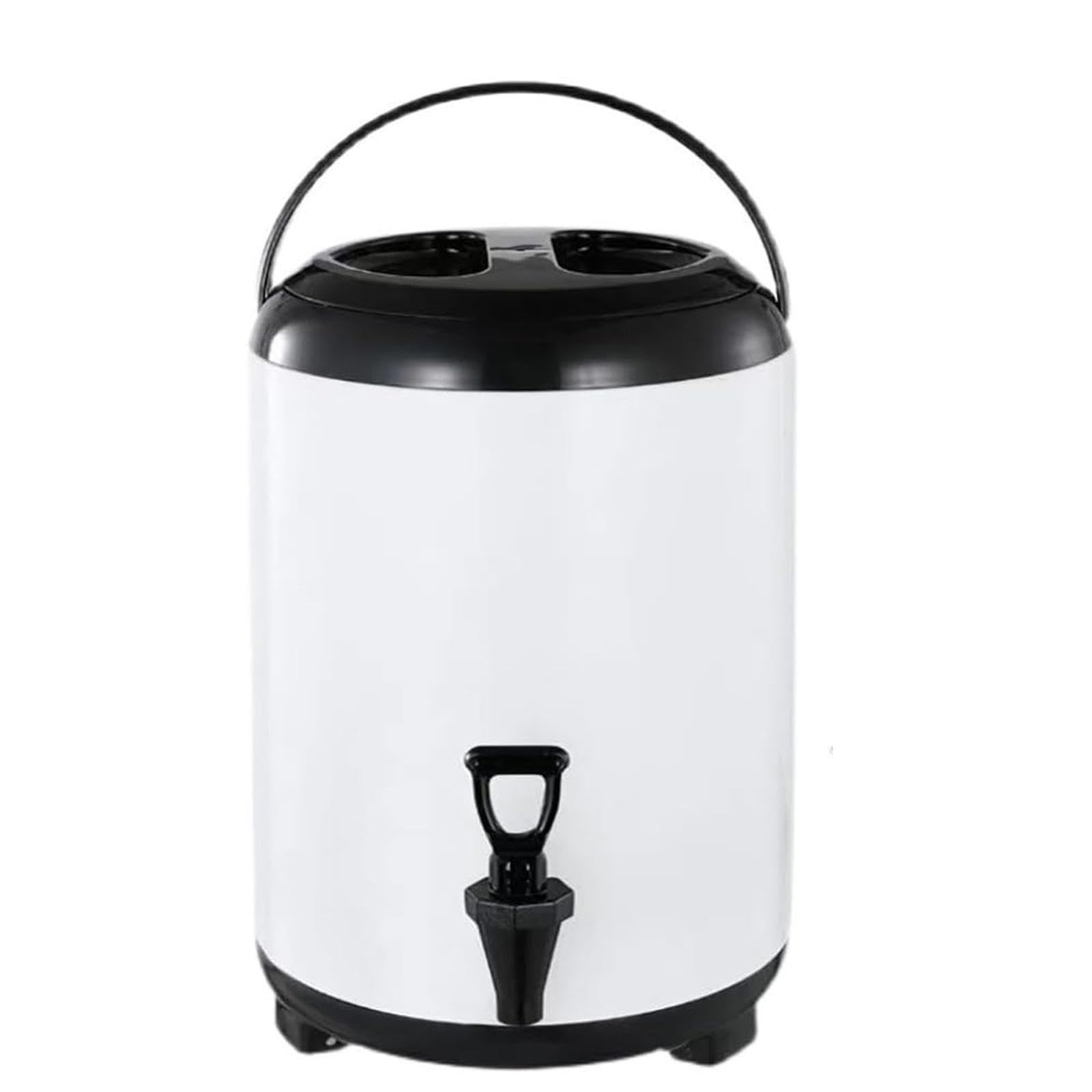 Izolowany dozownik napojów ze stali nierdzewnej, 10 l, dozownik gorących i zimnych napojów z kranem, idealny na imprezy i imprezy z mlekiem, herbatą, kawą, stylowy pojemnik na napoje
