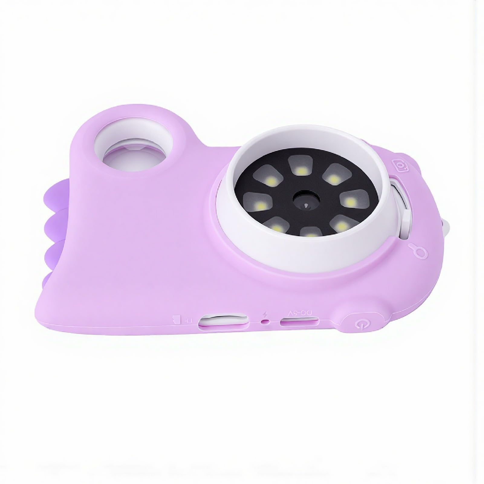 AMONIDA Microscopio Digitale per Bambini Microscopio USB Portatile Ingrandimento 1000X con Schermo da 2 Pollici 8 Luci LED per Apprendimento Scientifico Regalo Educativo