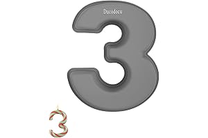 Ducodocu Silicone Cake Pan with 3D Numbers