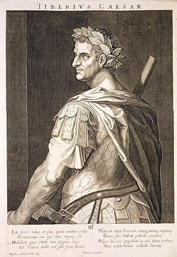 Impression toile Tibère César par Tiziano Vecelli pour grand salon chic