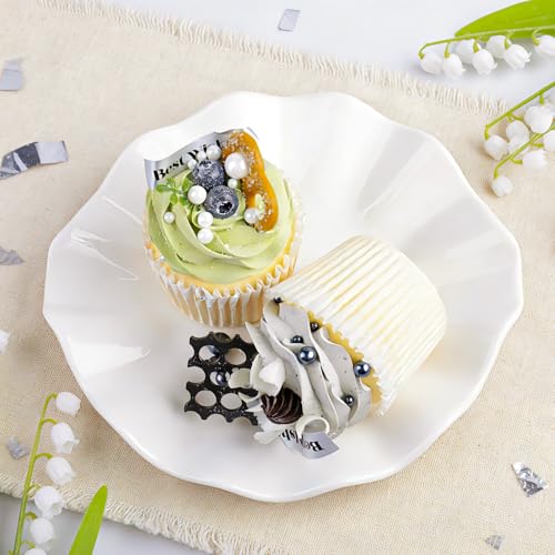 Image of Sprinkles for Cake Decorating, Edible Pearls White Gold Silver Black, 7.8oz