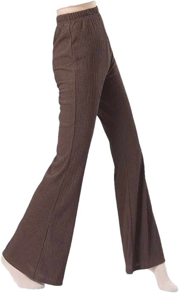 Women Dance Pants Practice Trouser High Waist A Line Slim Dancewear Classical Body Yoga Workout Dancer Class