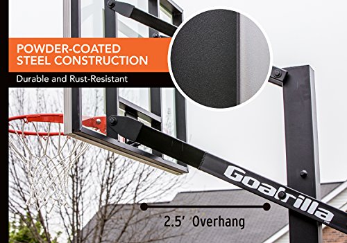Goalrilla Gs54 In Ground Basketball Hoop With Adjustable Height Backboard And Pro-Style, Breakaway Rim #TOP6