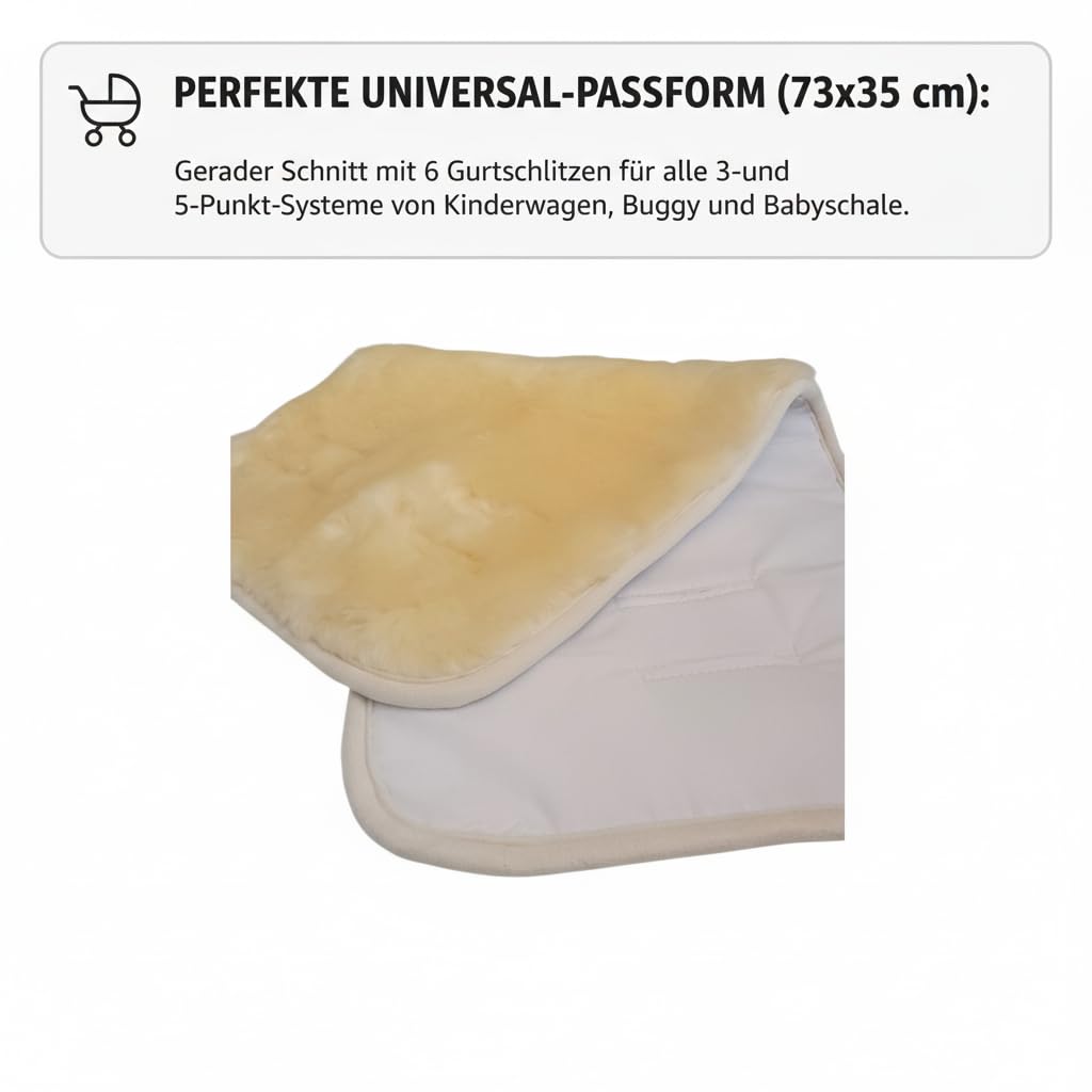 Naturasan Universal Lammfell Sitzauflage 73 x 35 cm medizinisch gegerbt