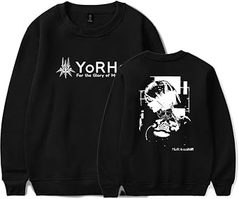 NieR Automata 2B Yorha Harajuku Long sleeve crew neck sweater Men/Women Longsleeve sweater