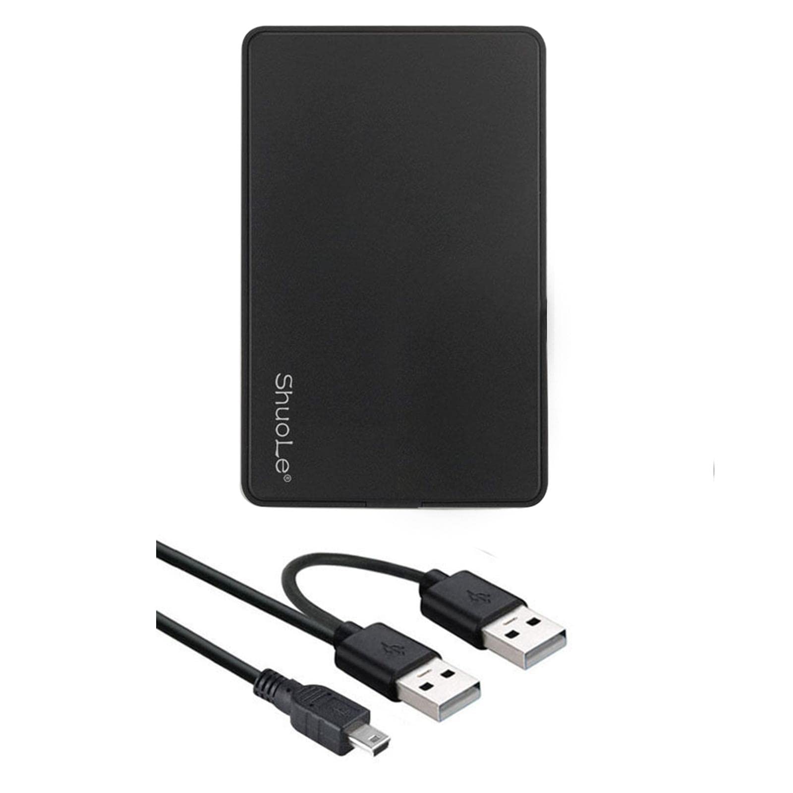 Portable External Hard Drive Protective Cover for USB 2.0 2TB Laptop for Mac Black-image-13