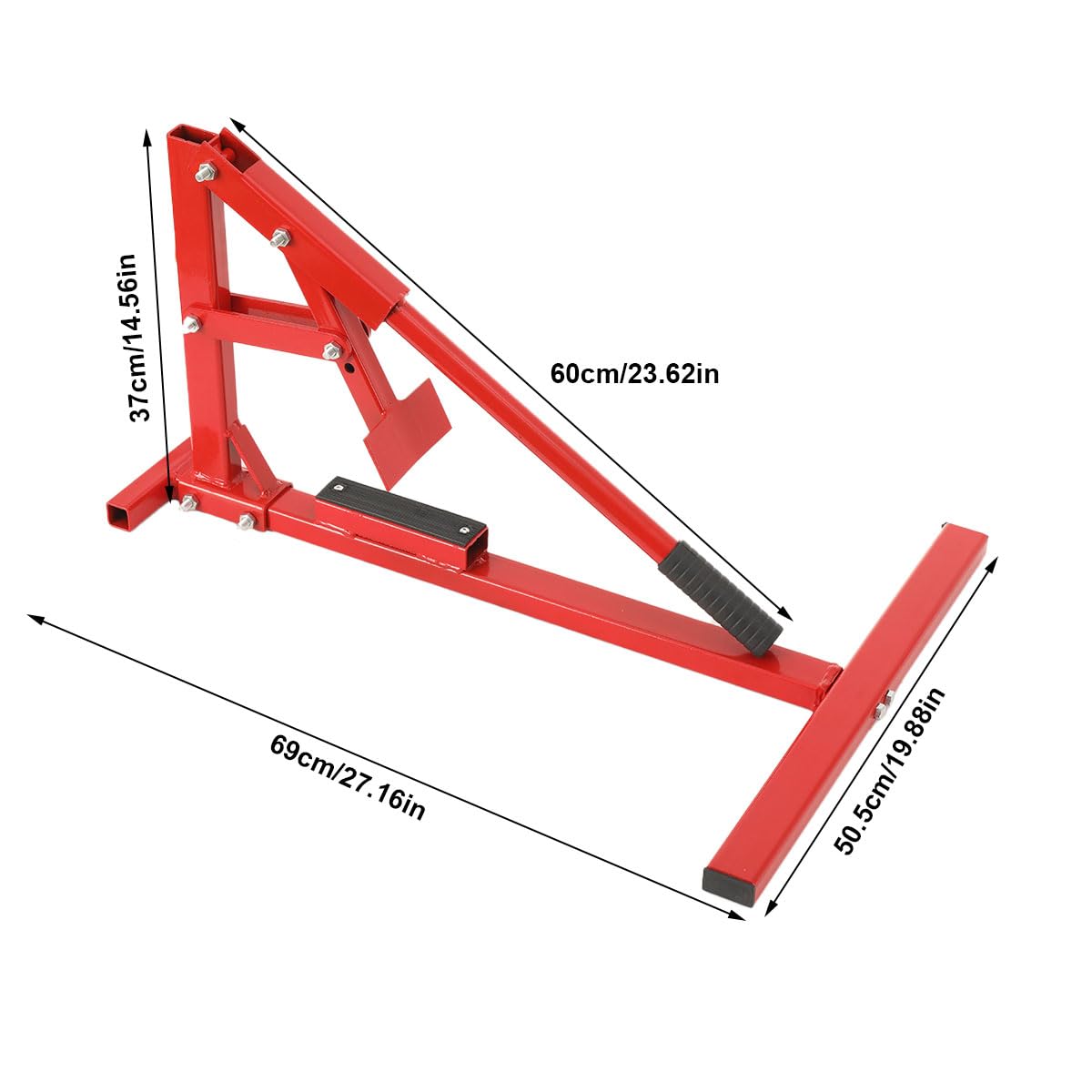 Montatrice per Pneumatici da Moto, Attrezzo Manuale Compatto per Cambio Gomme 10”-21”, Struttura in Acciaio con Manico Ergonomico, per Garage e Officina, Facile Uso per Appassionati e Meccanici