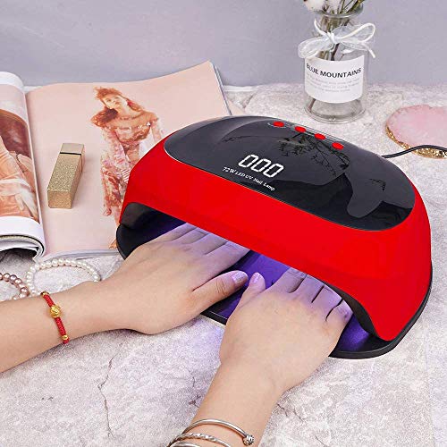 Lampy do utwardzania paznokci o mocy 72 W domu i salonu(White)