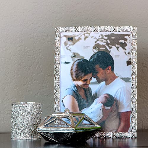 Olivia Riegel Remy Cast Pewter Photo Frame With Crystals (5"X7") #TOP1