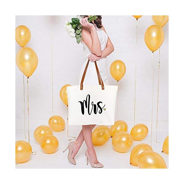 Lamyba Bolsa de mano para novia con bolsa de maquillaje, regalos para compromiso, despedida de soltera, despedida de… - Imagen 9