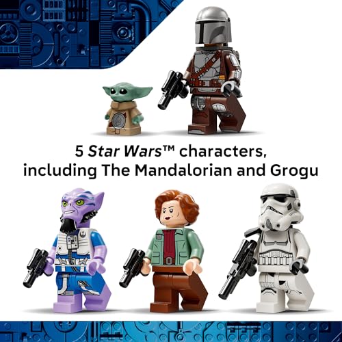 Image of LEGO Star Wars: The Mandalorian and Grogu The Razor Crest Building Toy - Build and Display Set for Boys & Girls, Ages 10+ - Star Wars Gifts for Birthdays & Fans - 75447