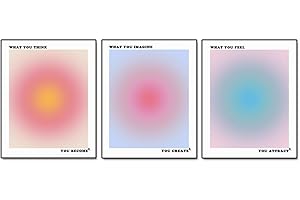 Aura Prints Set: Positive Aura Wall Decor for a Serene Atmosphere