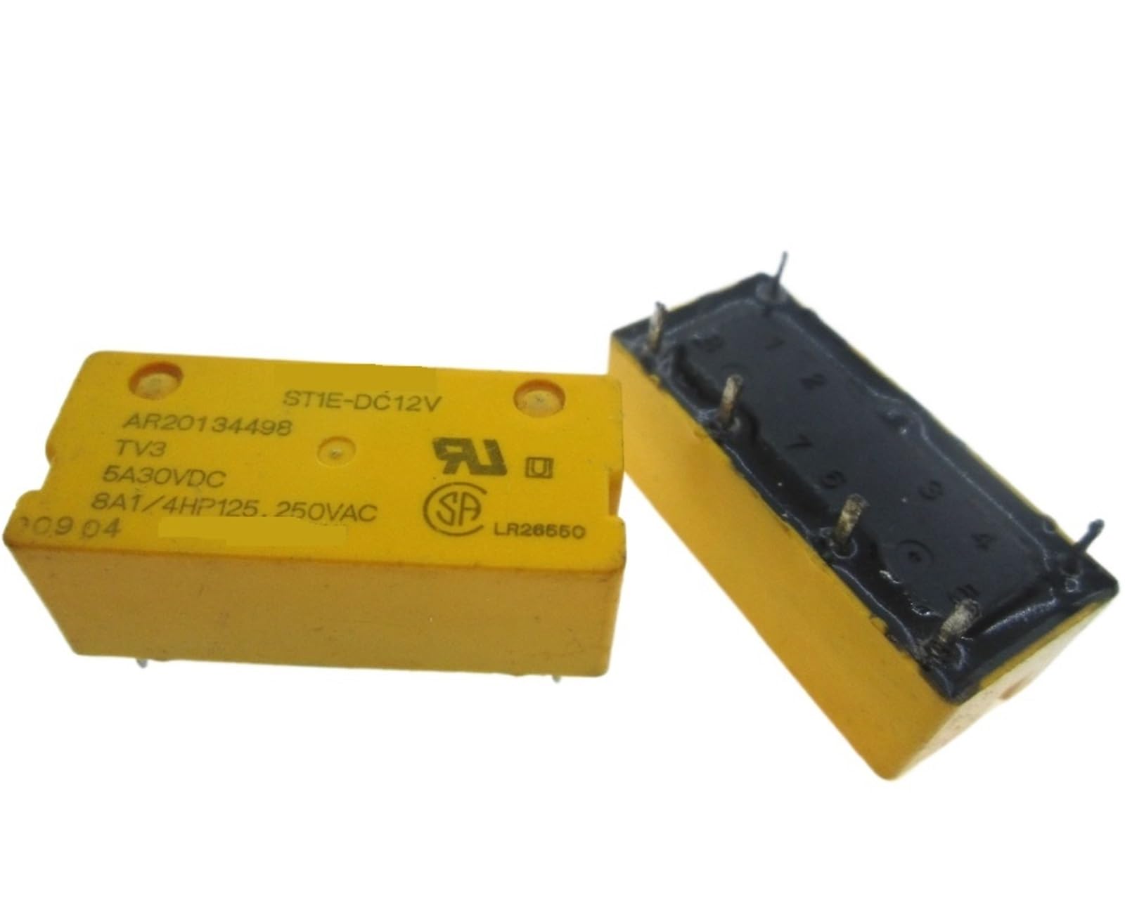 Relais ST1E-DC12V 6PIN pour circuit imprimé miniature 12VDC