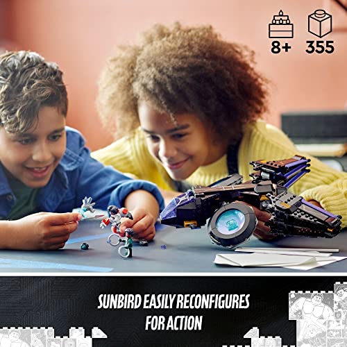 LEGO Marvel Shuri's Sunbird, Black Panther Aircraft Buildable Toy Vehicle for Kids 76211 Wakanda Forever Set - Image 3