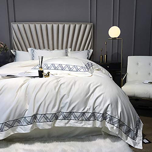 Parure de lit vert double en coton pour des nuits douces