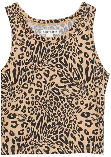 Happy Nation Girls Fitted Ribbed Tank2