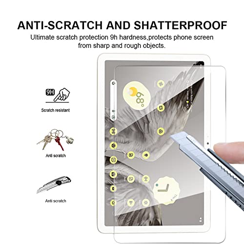 GMUJIAO [2 Pack Compatible with Google Pixel Tablet 10.95 inch for Tempered Glass Screen Protector,Tempered Glass Film,Premium Shatterproof Protection,9H-Hardness-Transparent - Image 2
