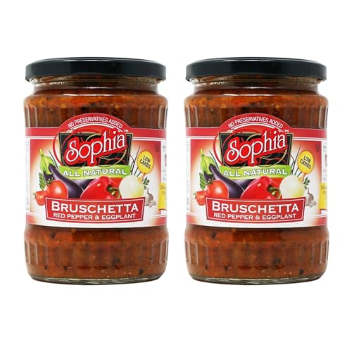Sophia Eggplant Bruschetta “Pinjur” 19oz (2-pack) | Eggplant Spread &