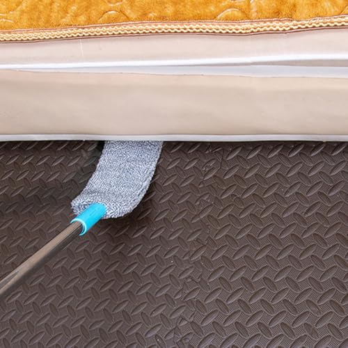 Plumero para eliminar polvo en muebles y rincones difíciles con mango largo de microfibra 5
