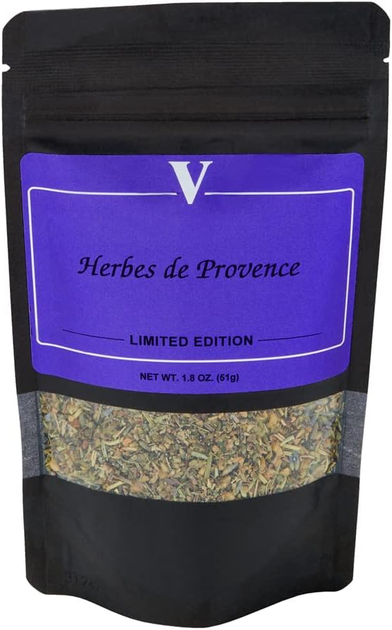 Victoria Taylor'sHerbes de Provence- 1.8 Ounce Pouch - 7 Classic, bright and bold spices blended for maximum flavor. Perfect for everyday use as well as French Specialty dishes.