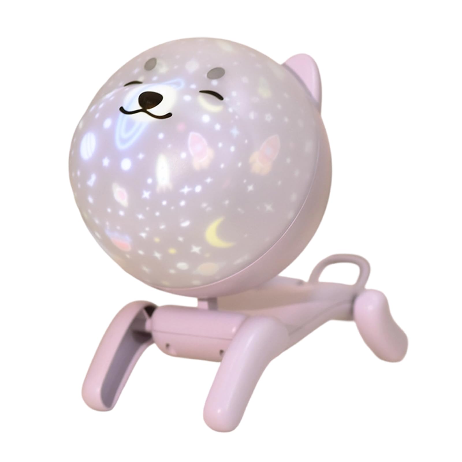 APGLSXY Rechargeable Lovely Dog Projector Night Light with Rotating Star Projection for Bedroom Star Projection Lamp