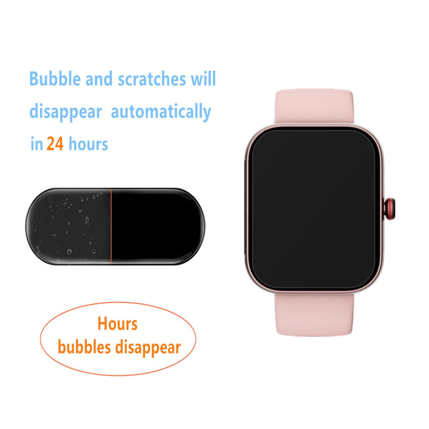 6 Pellicole Protettive TPU Per Smartwatch IDW20 1.91'' | Autoriparanti | FRGNIE