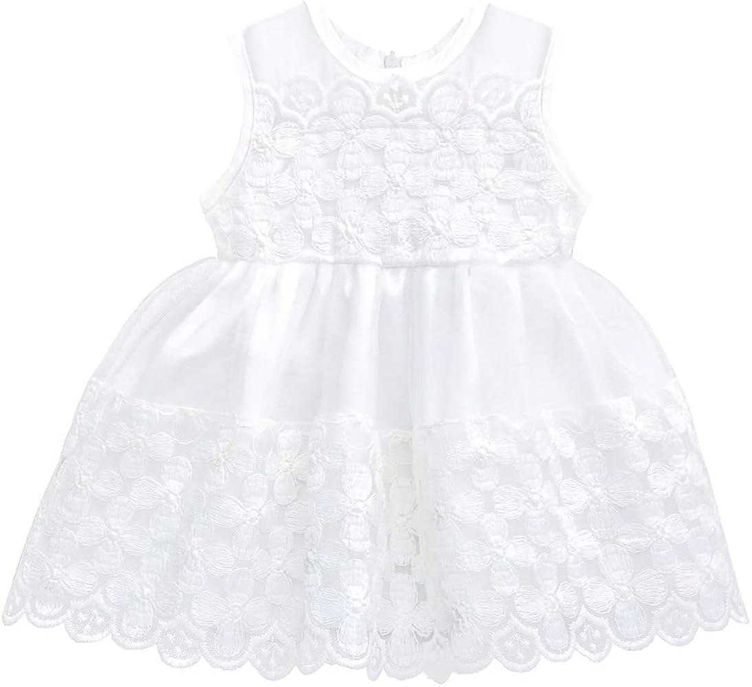 Amazon.com: Lilax Baby Girl Lace Tulle Sleeveless White Wedding Dress 3 Piece Outfit 0-3 Months White: Clothing, Shoes & Jewelry Amazon.com: Lilax Baby Girl Lace Tulle Sleeveless White Wedding Dress 3 Piece Outfit 0-3 Months White: Clothing, Shoes & Jewelry