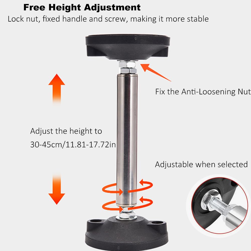 Niciksty 2Pcs Telescopic Rod Bearing Bracket - Image 3
