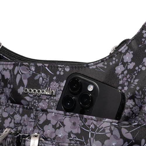 Image of Baggallini Crossbody Travel Bag 11x8.5 Lightweight Water-resistant Nylon Handbag