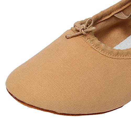 SWDZM Women's Latin Dance Shoes Close Toe Canvas Ballroom Tango Yoga Teaching Practice Dancing Shoes3