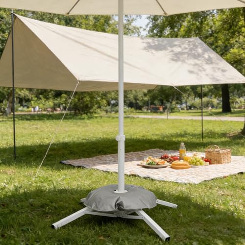 Soporte Portátil para Sombrilla SECFOU Base Estable Evita Caídas Exterior 7