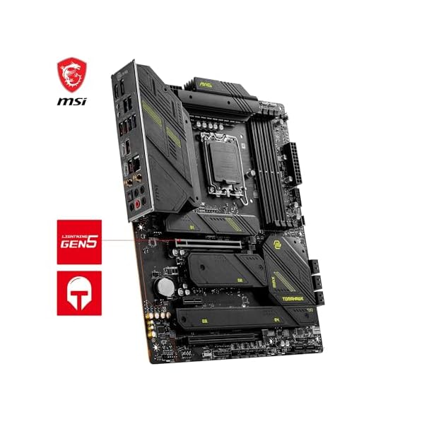MSI MAG Z790 TOMAHAWK WIFI Motherboard ATX - Supports Intel Core 12/13th Gen Processors, LGA 1700, DDR5 Boost (7200+MHz/OC), 1 x PCIe 5.0 x16, 1 x PCIe 4.0 x16, 5 x M.2 Gen4, 2.5Gbps LAN, Wi-Fi 6E - Image 6
