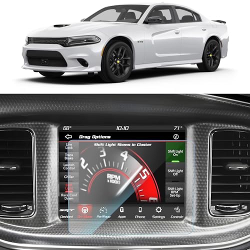 SKTU Screen Protector for 2011-2023 Dodge Charger Uconnect 8.4 Inch Navigation Display 2023 Charger Accessories Tempered Glass Anti-Scratch HD Clear