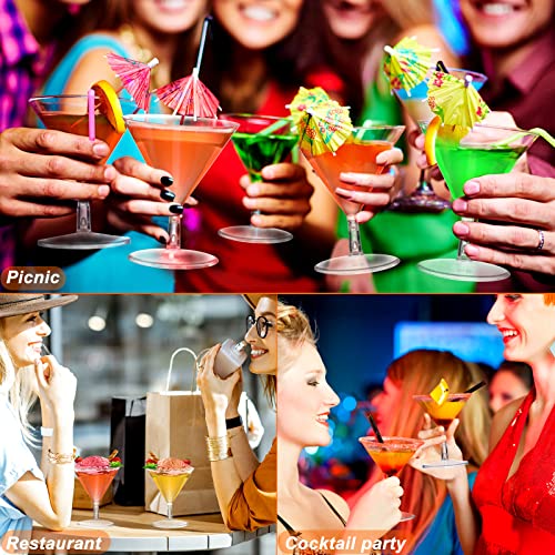 Boao WAD-BOAO-1739134 100 Packs Clear Plastic Martini Glasses 2Oz Disposable Cocktail Glasses Mini Dessert Cups Shooter Shot Glasses thumb #6