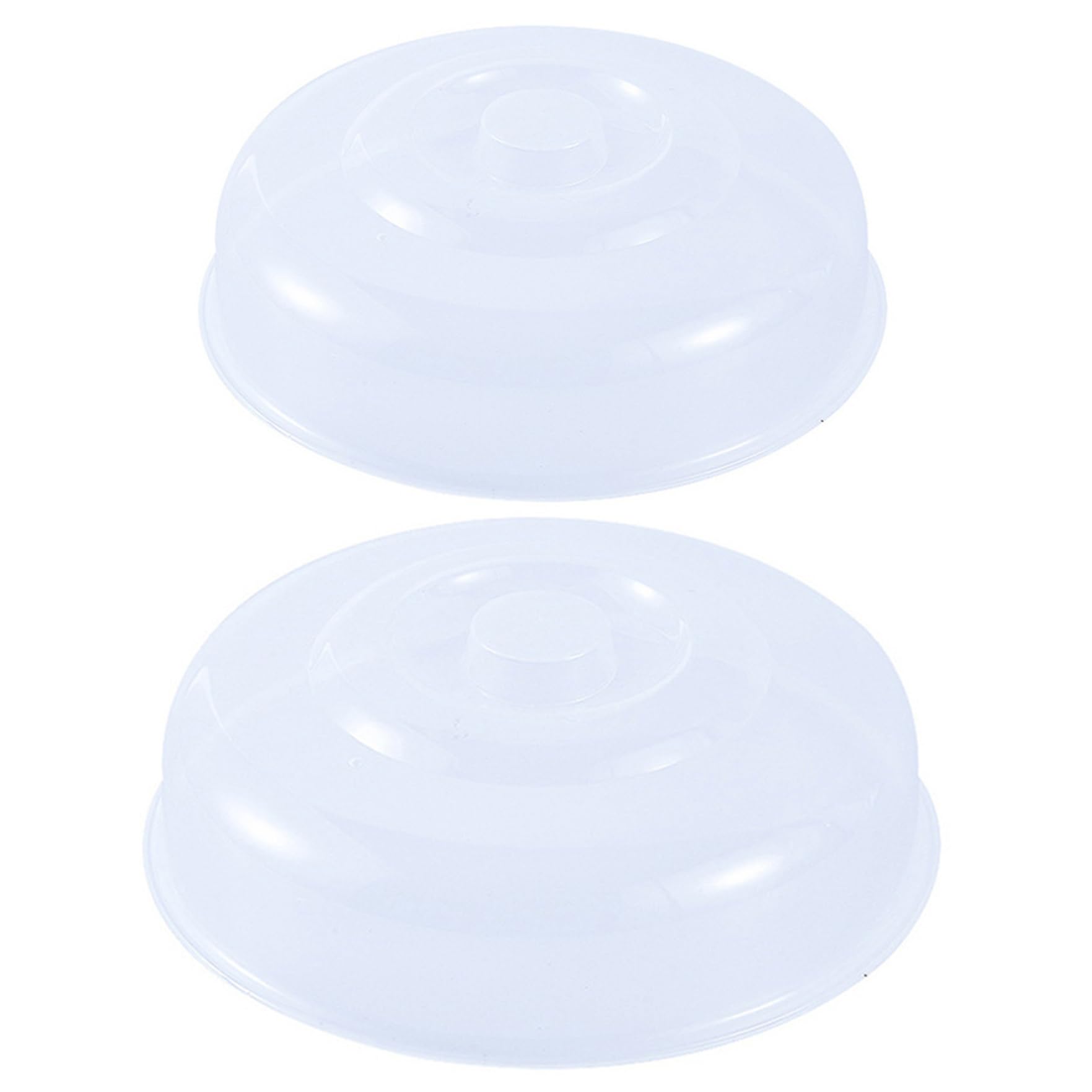 Faroby 2Pcs Microwave Plate Cover 8 9 Inch Bpa-Free Clear Splatter Cover Steam Vent