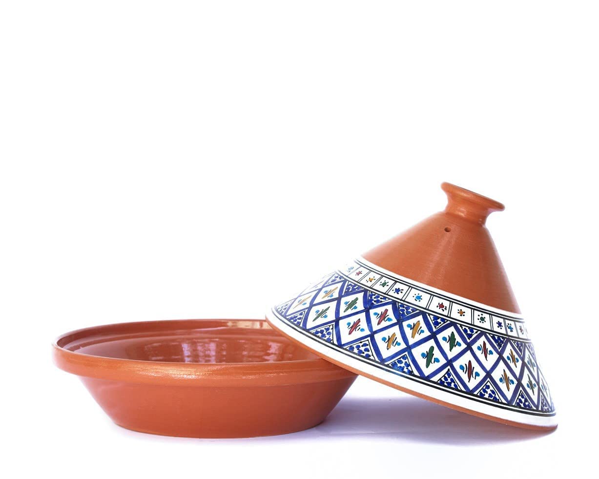 Buy Kamsah Hand Made and Hand Painted Tagine Pot Moroccan Ceramic