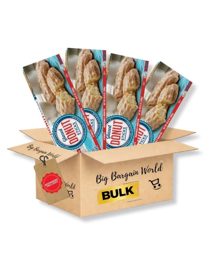 Glazed Donuts Stick Pack, 4 Count, 10 Ounces Each, Includes Bonus Bookmark