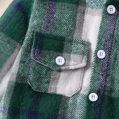 Image of Toddler Baby Boy Fall Winter Clothes Long Sleeve Plaid Hooded Sweatshirt Ripped Holes Jeans Set 1-5 Years Old