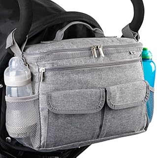 Buggy Organiser with Wipe Clean Lining. Fits All Pushchairs. A Durable Pram Organiser Storage Solution Bag  BTR