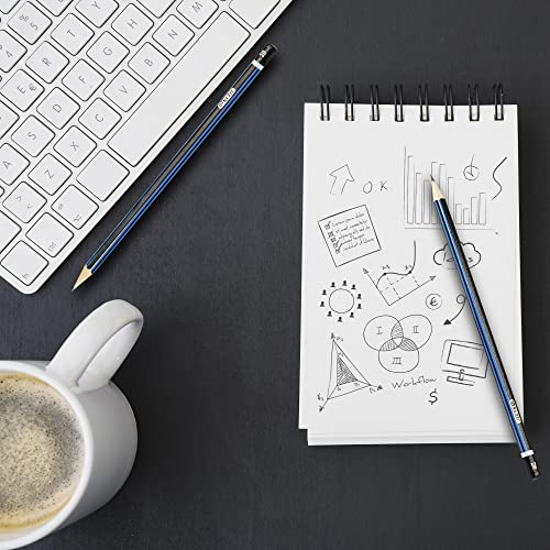 Bazic Drawing Sketching Pencil Set, 6B 5B 4B 3B 2B B Hb F H 2H 4H 6H, Professional Graphite Sketch Kit Pencils For Adults Artists (12/Pack), 1-Pack #TOP4