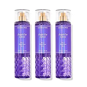 Bath and Body Works Freash Cut Lilacs Signature Collection Fragrance Mist Perfume Spray 8 Ounce Pack Of 3 (Freash Cut Lilacs)