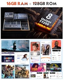 Ulefone RugKing Rugged Smartphone, 16GB+128GB/2TB TF, 9600mAh, 126dB 3.5W Speaker, Android 15, 50MP Waterproof, 5.99 inch IP68 Outdoor Armor 4G SIM-Free & Unlocked Mobile Phones, 3-Card Slot NFC