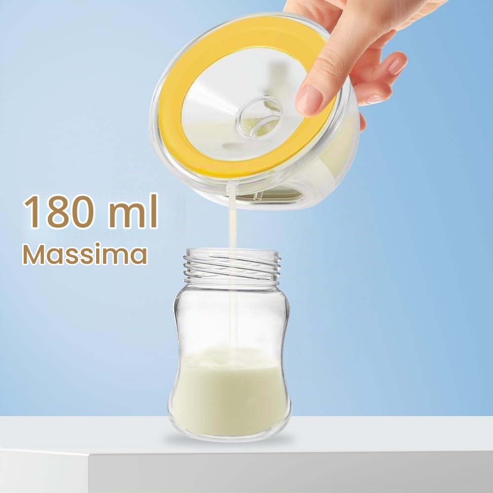 Coppe per tiralatte Medela, con apertura a mani libere, compatibili con Freestyle Flex/Pump in stile con MaxFlow/Swing Maxi Pump Parts, include flangia da 27 mm + inserti da 17/19/21/24 mm