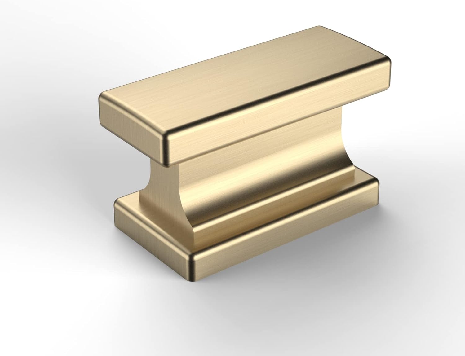 Amerdeco 10 Pack Gold Knobs 1.46 Inch(37mm) Single Hole